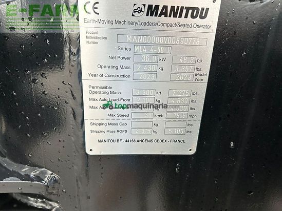 Minicargadora - Manitou - hoflader mla 4-50