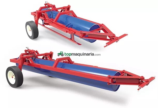 Rulo liso de un paño. Tubo diámetro 500 mm transporte en línea hidráulic