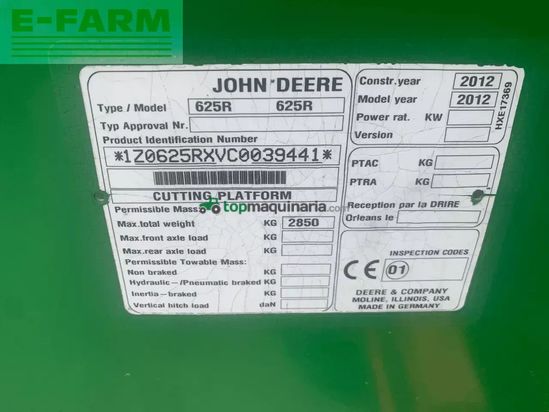 Cosechadora de Cereal - John Deere - cts 9780