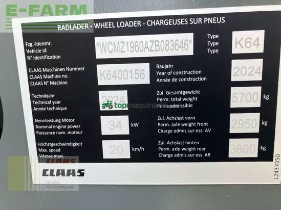 Minicargadora - Claas - torion 530