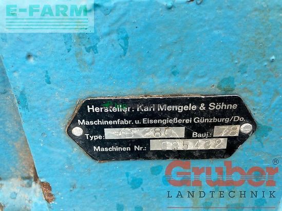 Cosechadora de Cereal - Mengele - mb 280
