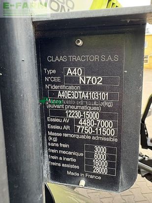 Tractor agrícola - Claas - axion 830 cmatic