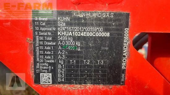 Cultivador - Kuhn - pronlander 6000