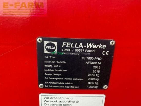 Henificador - Fella - ts 7850 pro top zustand!