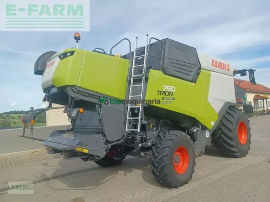 Cosechadora de Cereal - Claas - trion 750 montana + v 770