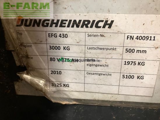 Elevadora - Jungheinrich - efg 430