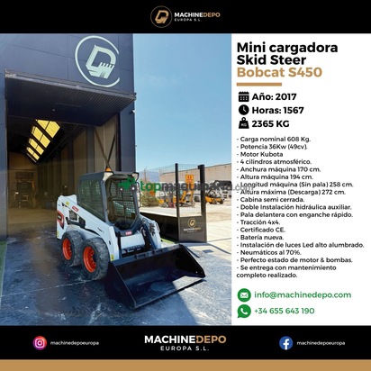 Mini Cargadora Bobcat S 450
