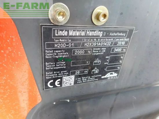 Elevadora - Linde - h20d-01 triplex 5,47 meter