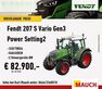 Tractor agrícola - Fendt - 207 s vario gen 3 zum bestpreis
