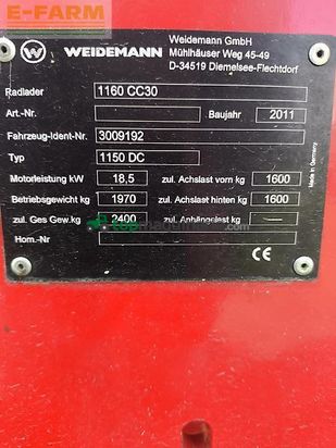 Minicargadora - Weidemann - 1160cc30