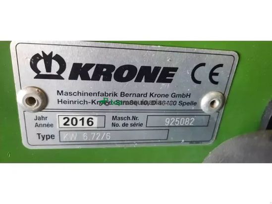 Henificador - Krone - kw6-72-6
