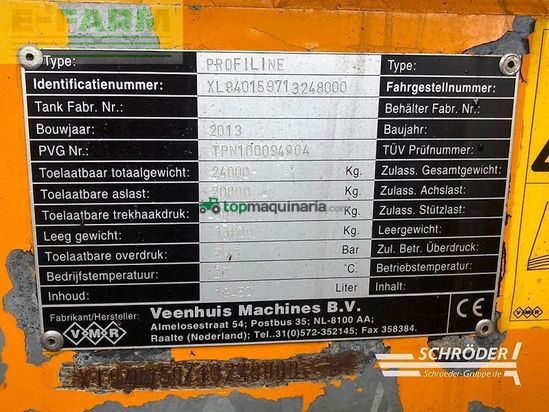 Cuba de purin - Veenhuis - profiline xl | 15 meter bomech