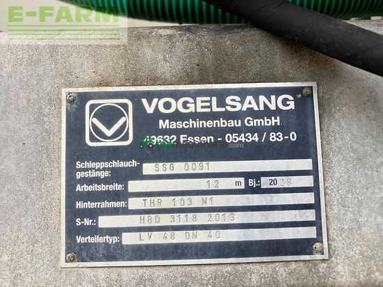 Cuba de purin - Eisele - fw 240/160 mit vogelsang 12m schleppschlauch