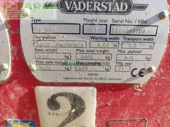 Cultivador - Väderstad - td600