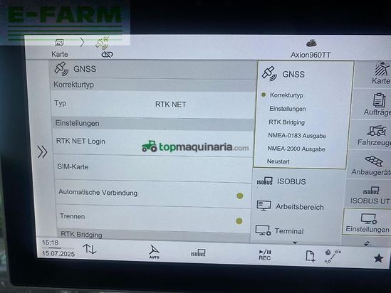 Tractor agrícola - Claas - axion 960 tt cmatic + gps rtk