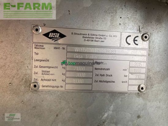 Cinta transportadora de forraje - Strautmann - giga trailer 4002 do