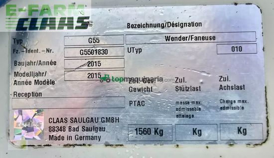 Henificador - Claas - volto 1100