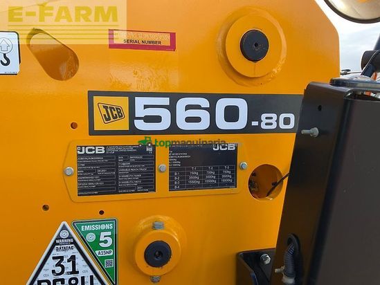 Telescopica - JCB - 560-80 agrixtra telehandler (st25579)