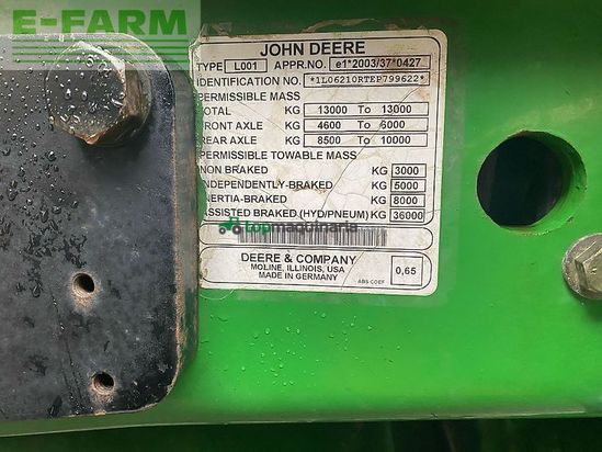 Tractor agrícola - John Deere - 6210r