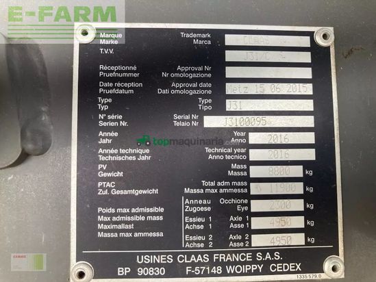 Empacadora gigant - Claas - quadrant 5200 fc tandem