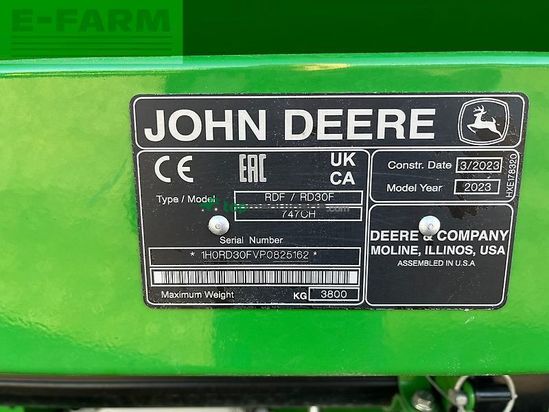 Cabezal - John Deere - rd30f