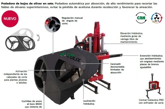 PODADORA BAJOS DE OLIVAR OLIX INDUSTRIAS DAVID