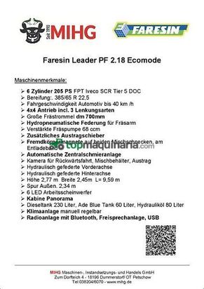 Remolqu esparcidor - Faresin - pf 2.18 eco