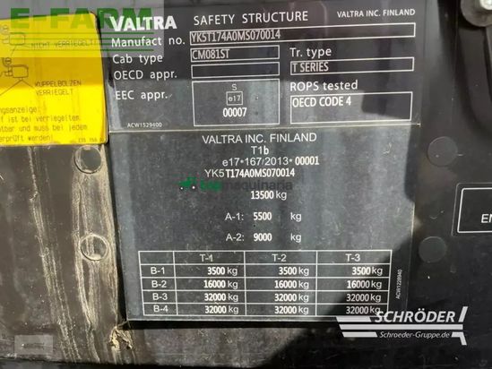 Tractor agrícola - Valtra - t 174 ea