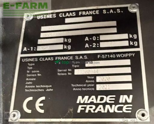 Empacadora gigant - Claas - quadrant 5300 fc tandem - fine cut