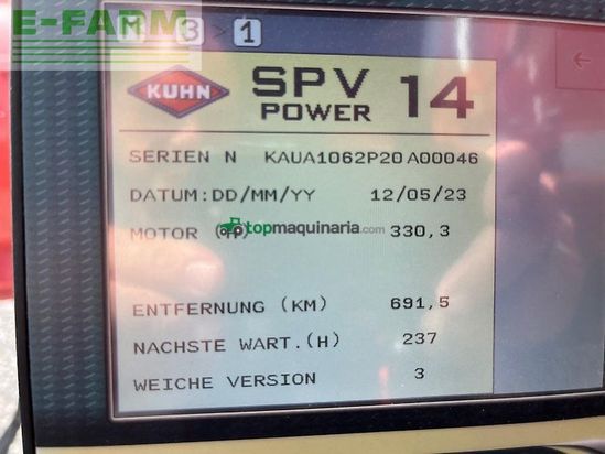Remolqu esparcidor - Kuhn - spv power 14.1 dl - ph 5