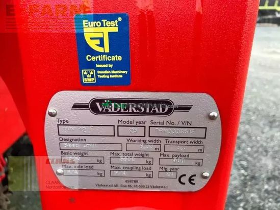 Sembradora monograno mecanica - Väderstad - tempo tpv 12 wsx + fh 2200