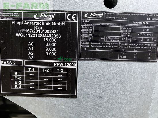 Cuba de purin - Fliegl - pfw 12000 + skate 150