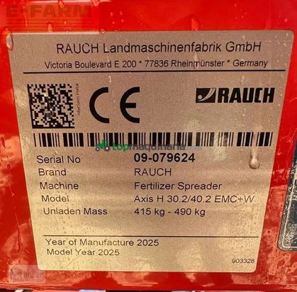 Esparcidor - Rauch - rauch tws 7000 mit neuem axis-h 30.2emc+w