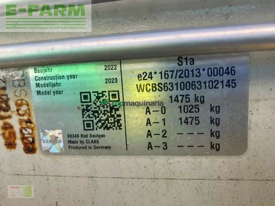 Henificador - Claas - volto 1300 t