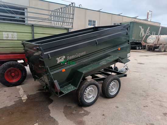 Remolque basculante 2500x1400x600x200 2 ejes