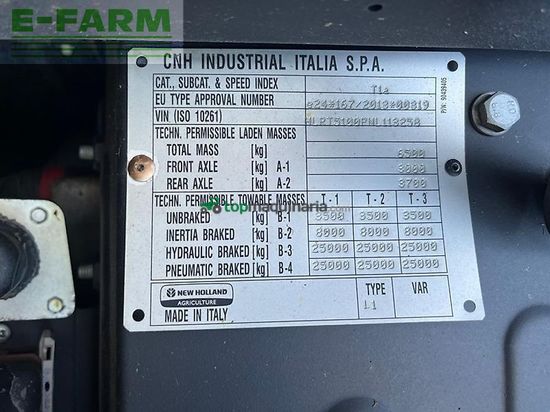 Tractor agrícola - New Holland - t 5.100 dc
