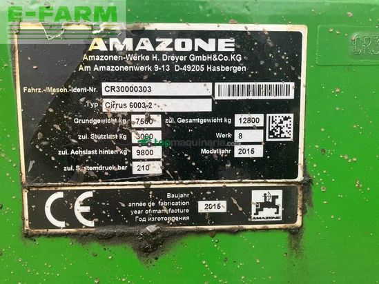 Combinado de siembra - Amazone - cirrus 6003-2 c