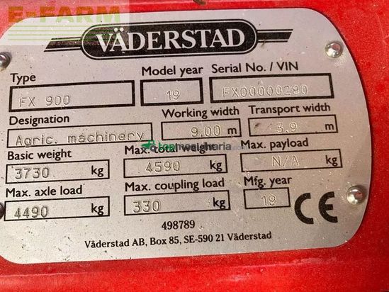 Cultivador - Väderstad - ferox - fx 900