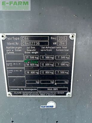 Cosechadora de Cereal - Claas - lexion 650 (stage iiib)