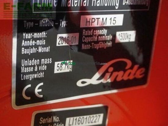 Elevadora - Linde - hpt m 15