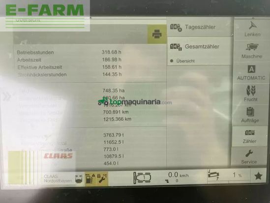 Cosechadora de Cereal - Claas - lexion 7500 tt + v930 + tw