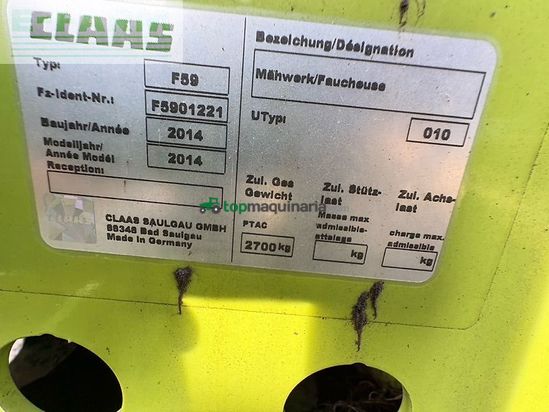 Cortacésped manual - Claas - disco 9300c 3100 fc