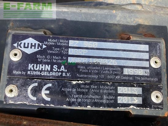 Cortacésped manual - Kuhn - pz960 triplemaaierset