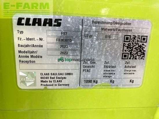 Cortacésped manual - Claas - disco 4000 contour
