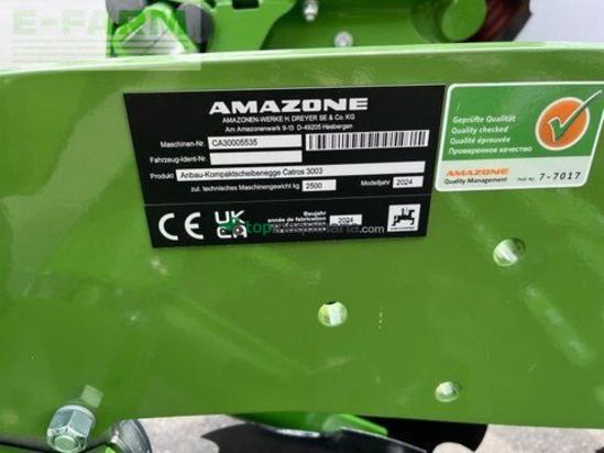 Grada de disco - Amazone - catros+ 3003 inkl. kw 3002-580