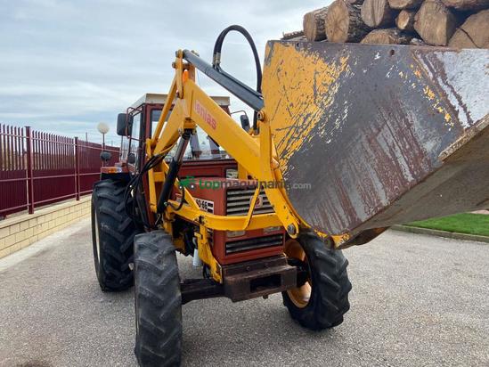 Tractor agrícola - Fiat / Fiatagri - 80-66 con pala Tenias 