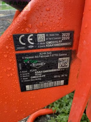 Cortacésped manual - Kuhn - gmd315ff