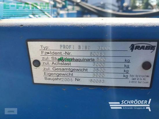 Cultivador - Rabe - profi bird 3000