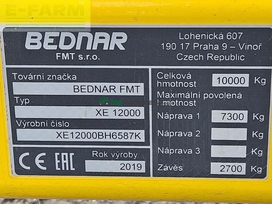 Grada de disco - Bednar - swifterdisc xe 12000