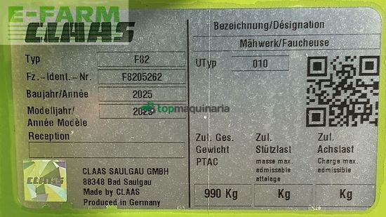 Cortacésped manual - Claas - disco 3600 contour -neu